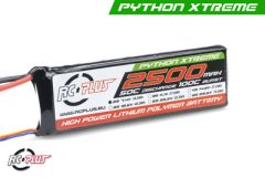 RC Plus - Python X-Treme 55C 2500 Mah 2S1P 7,4V LiPo Batterypack, Deans Conn. RC-A50-2500-2S1P