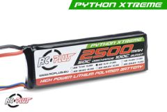 RC Plus - Li-Po Akku - Python X-Treme 55C - 2500 mAh - 3S1P - 11,1V - Deans Stecker RC-A50-2500-3S1P