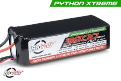 RC Plus - Li-Po Akku - Python X-Treme 55C - 3600 mAh - 6S1P - 22,2V - Deans Stecker RC-A50-3600-6S1P