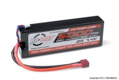 RC Plus - Python Plus Car 25C 5000 Mah 2S 7,4V Hard Case, T-Plug RC-PPC25-5000-2SD