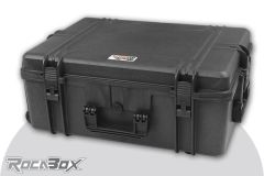 Rocabox - Universal Trolley Koffer - Wasserdicht IP67 - Schwarz - RW-6246-25-BFTR - Würfelschaumeinlagen RW-6246-25-BFTR