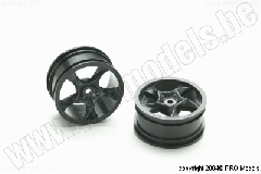 TURBO FELGEN 1/10 SCHWARZ 26MM T0660.131