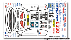 DEKORBOGEN PEUGEOT 206 200MM T0702.2