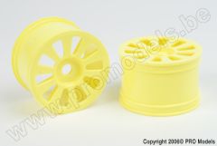 Protech RC - Yellow Wheel Yada Trr 2Pcs T33.032