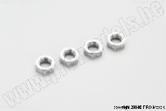 Protech RC - Protech Rc - Wheel Nut Silver 4Pcs T59.020