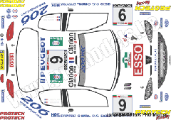 DEKORB. PEUGEOT 206 ESSO 1/6 T70.060