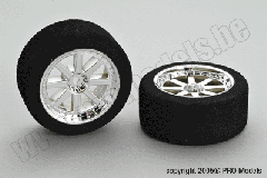 8 STAR RIMS CHROME + TYRE W0101.222