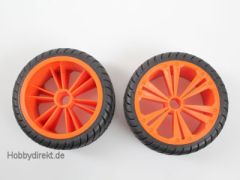 2 x Räder orange, klein (Bugg Revell 47025