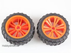 2 x Räder orange, groß (Monst Revell 47032