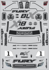 Arrma Fury Body Decals - 2014 Spec AR490038