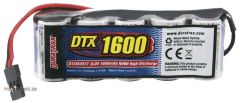 DTX NiMH Empfängerakku 6V 1600mAh Flat JR-Stecker DTXM2017