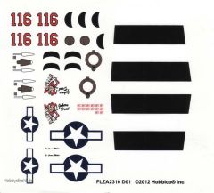 Decals Micro P-38 FLZA6509