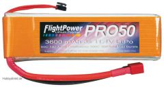 Pro50 50C 3600 3S 11.1V LiPo Revell RC Pro Hobbico FPWP5080