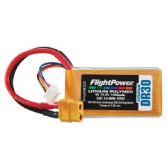 Flightpower LIPO DRONE 14.8V 1000mAh 30C XT6 FPWP8005