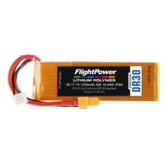 Flightpower LIPO DRONE 11.1V 1500mAh 30C XT6 FPWP8030