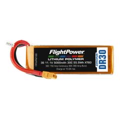 Flightpower LIPO DRONE 11.1V 5000mAh 30C XT6 FPWP8100