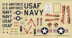 Decals Phazer EDF ARF GPMA4245