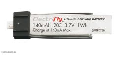 LiPo 1S 3,7 V 140 mAh 20C GPMP0760