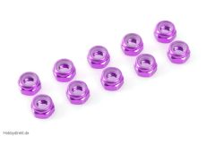 Sechsk.M2 Selbstsichernd Purple, Aluminium 10pcs HCAQ6622