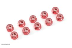 Sechsk. M3 Selbstsichernd Red, Aluminium 10pcs HCAQ6635