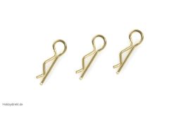 Karosserieklammern 1/10 Gold 45° Gebogen 10Pcs HCAQ6771