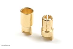 6.0mm Goldstecker, Stecker + Buchse (4paar) HCAQ7007