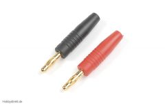 Banaan Goldsteckers 4mm, Rot & Schwarz (1Satz) HCAQ7121