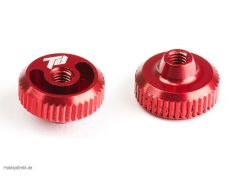 ALUMINIUM THUMB NUT (2pcs)(RED) TD320208