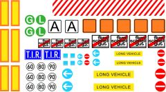 DEKORBOGEN LKW UNIVERSAL Robbe 1-33350016 33350016