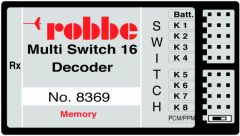 MULTI-SWITCH 16 DECODER MEMORY Robbe 1-8369 8369