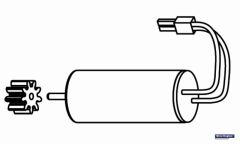 Hauptmotor Solo Pro 127/129 Robbe NE251413 1-NE251413