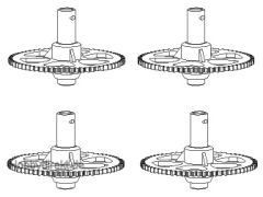 Hauptzahnrad m. Welle (4) Gal Nine Eagles Robbe NE252904 1-NE252904