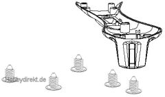 Motorhalterung vorne links Ga Nine Eagles Robbe NE252920 1-NE252920