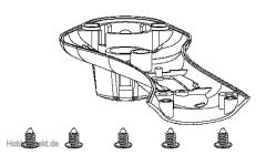 Motorhalterung hinten rechts Nine Eagles Robbe NE252922 1-NE252922