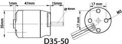 Stevenrohr m. Welle, 350mm Kyosho 94996