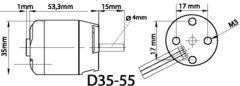 Stevenrohr m. Welle, 285mm Kyosho 94997