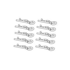 BODY CLIP (10) Graupner TPD90470S1 ThunderTiger PD90470S1