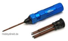 Bit Schraubendreher 7-fach Set Factory Team Alu, blau Thunder Tiger 0301655