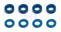 Alu Distanzscheiben 1 & 2mm, Set, Blau (je 4x) Thunder Tiger 03031286