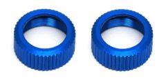 VCS3 Dämpferkappen-Ringe Oben, Alu CNC, Blau (2) Thunder Tiger 03031328