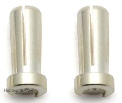 SILBER-Kontakt-Stecker Low-Profile BULLET 5mm (2) Thunder Tiger 030645