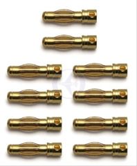 TEAM ASSOCIATED 4mm Goldkontakt-Stecker (10x Stecker) Thunder Tiger 030658