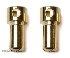 Gold-Kontakt-Stecker Bullet 5mm Hochstrom-Version (2) Thunder Ti