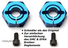 Felgen-Mitnehmer 12mm 6-Kant Buggy HA Schmal, Alu, BLAU (2) Thunder Tiger 0309925