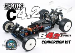 C4.2 CENTRO Mittel-Motor-Conversion Kit für RC10B4.1 & B4.2 Thunder Tiger 041C0060