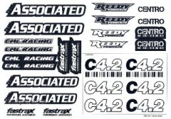 C4.2 CENTRO Logo-Decal Aufkleber-Bogen Thunder Tiger 041C0077