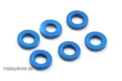 Scheiben M3x2,0mm, Alu, Blau Thunder Tiger 041FAST142