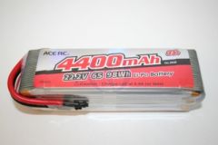 LiPo 6S-4400 35C 22,2V, ACE Thunder Tiger 2838