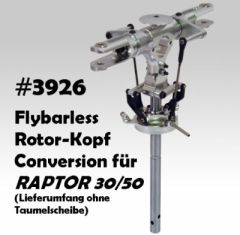 Flybarless Rotorkopf Voll-Alu CNC Conversion R30/50 Serie Thunder Tiger 3926