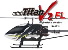 Mini Titan E325 V2 SE Flybarless & Heck-Starr-Antrieb KIT Thunde